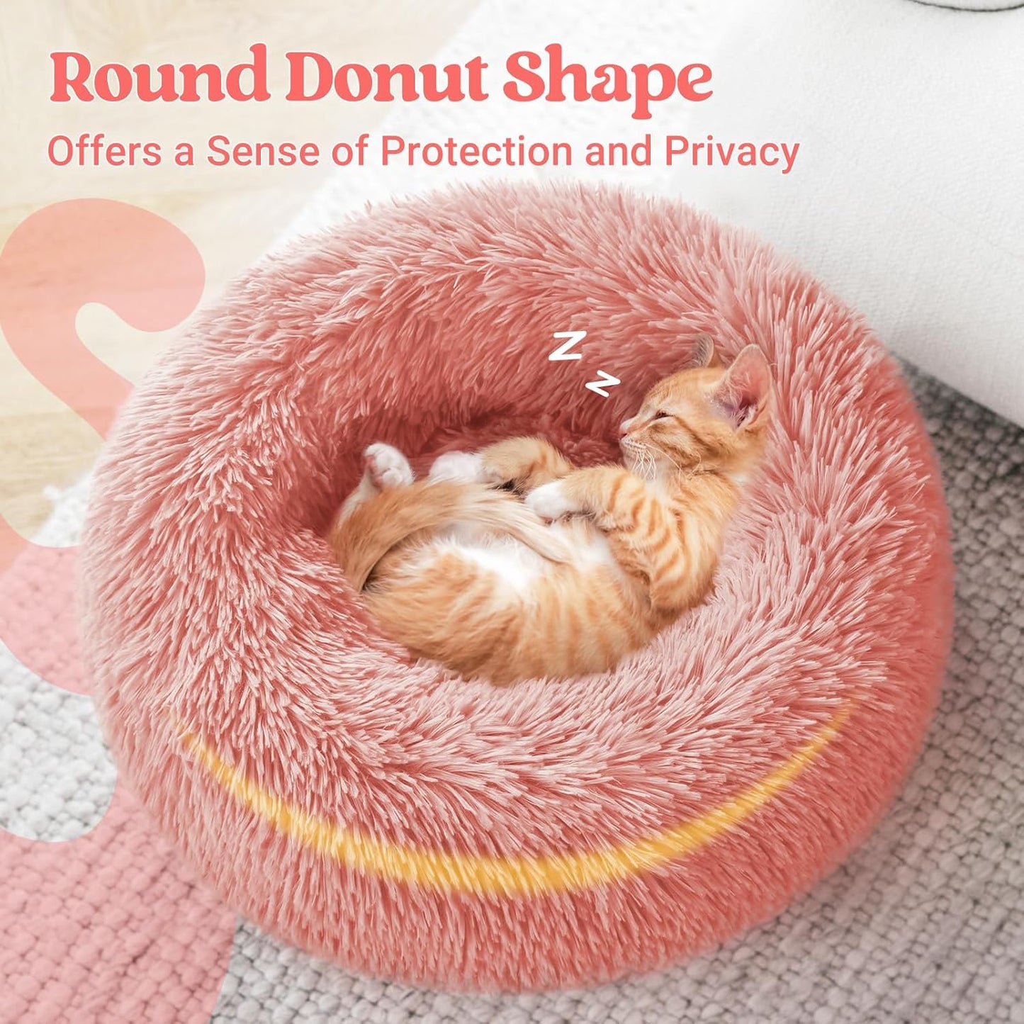 Calming Donut Pet Bed